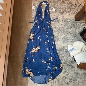 Strappy backless floral dress